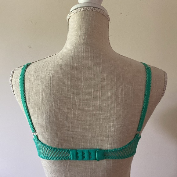 Victoria Secret Dream Angle Green lace push up- Pigeonnant wh Rhinestones bra - Picture 6 of 14